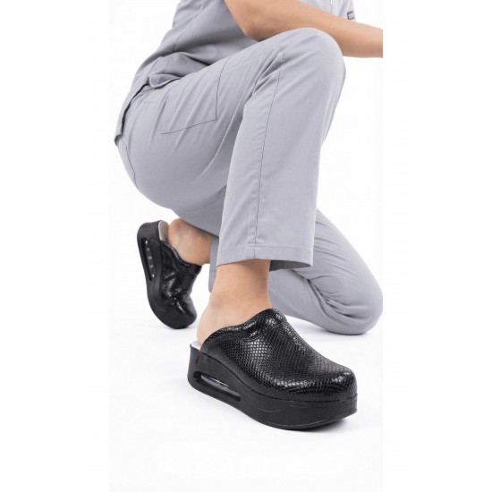 Siyah Desenli Ortopedik Airmax Sabo Terlik