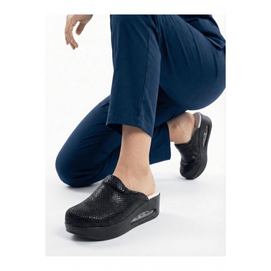 Siyah Desenli Ortopedik Airmax Sabo Terlik