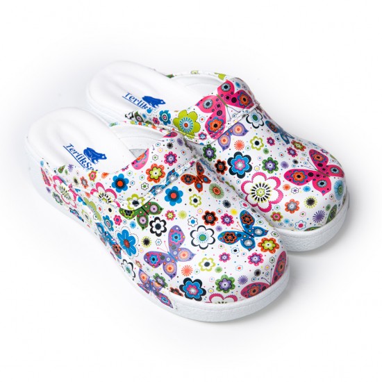 Ortopedik Rengarenk Kelebekler  Sabo Terlik